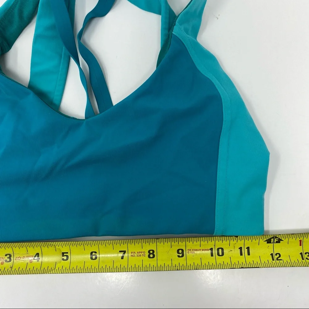 NWOT 🍋 Lululemon Aqua Sweat Times Bra Size 4